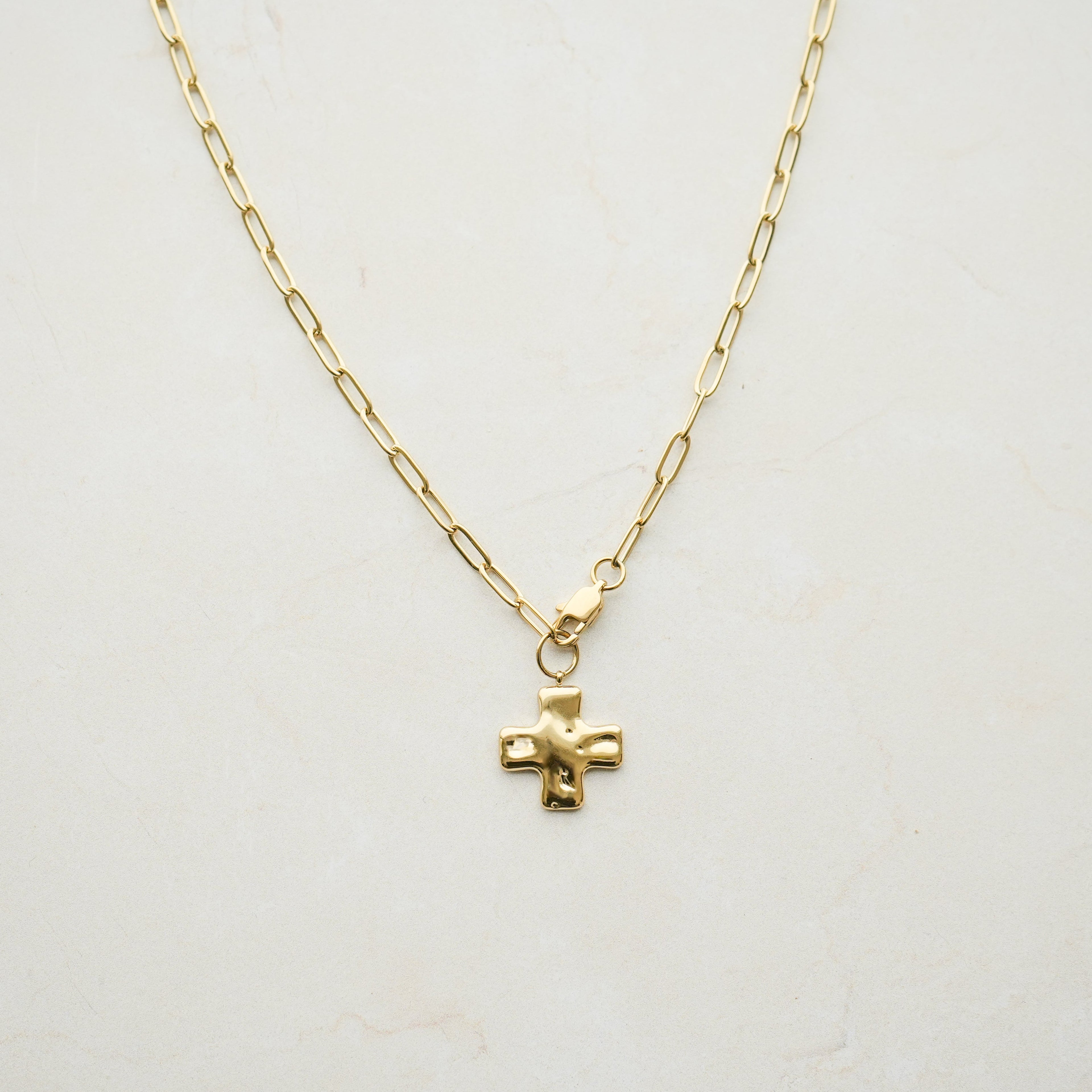 Poppy Cross Necklace
