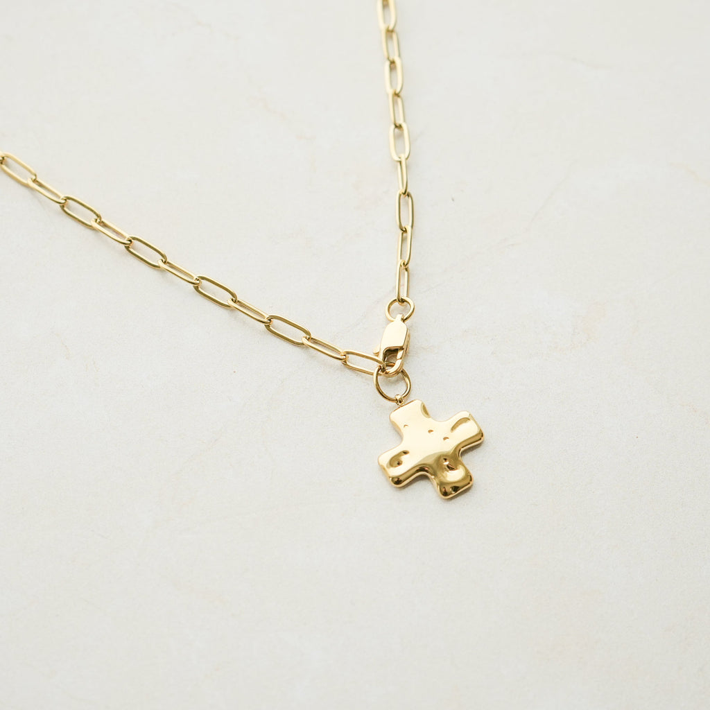 Poppy Cross Necklace