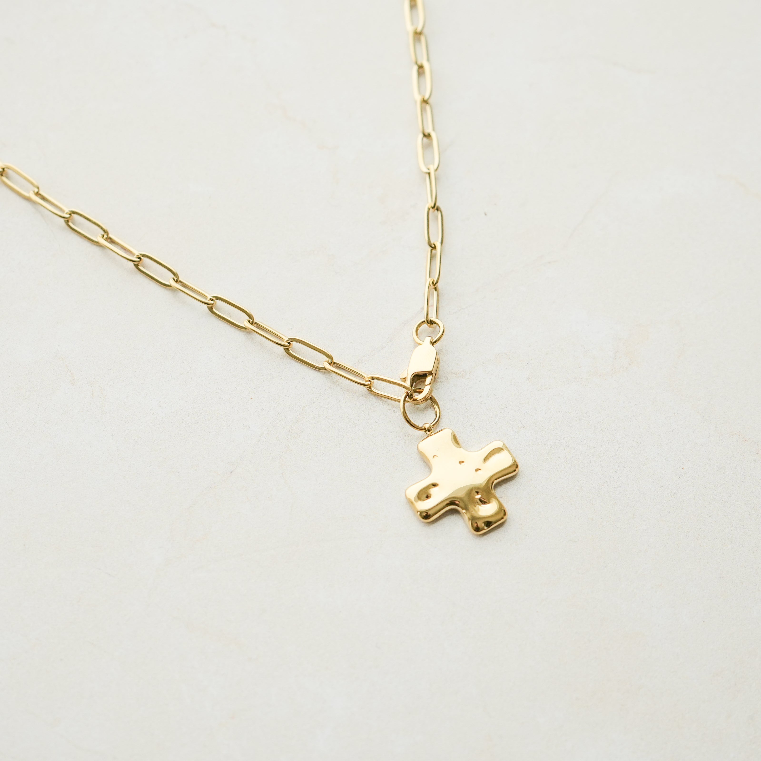 Poppy Cross Necklace