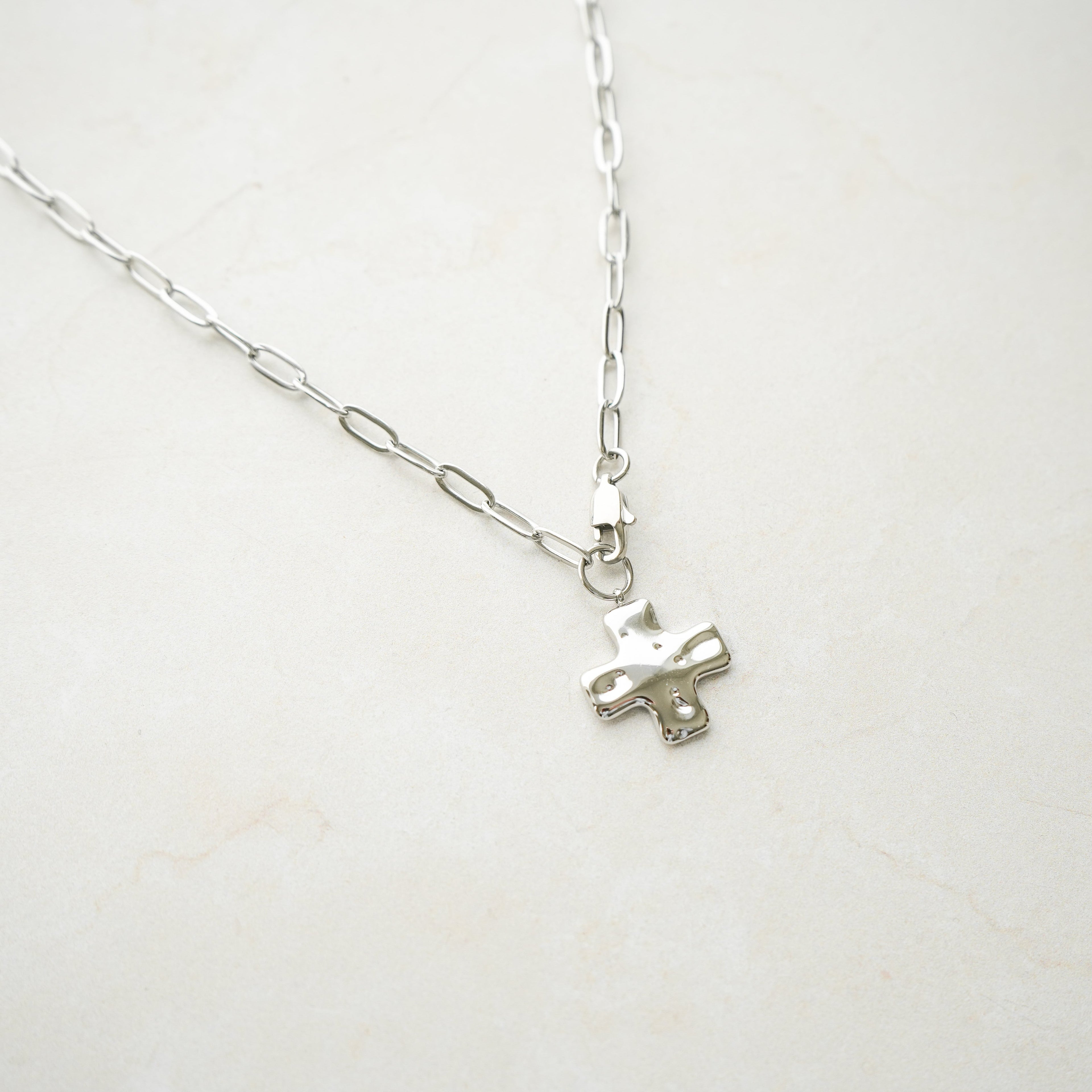 Poppy Cross Necklace